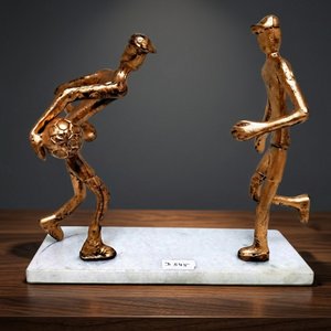 Modern Aluminium <b>Figurative</b> Sculpture Handcrafted Eco-Friendly Durable Art Tabletop Decor for Home Office - Product Image 2