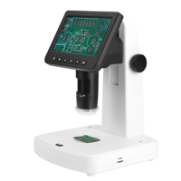 Microscope Électronique RaySmart 2025, Dernier Modèle, 1080P, Écran LCD IPS 5 Pouces, Portable, Numérique, Polarisant Commutable, UM058, 10x-1200x, IP53