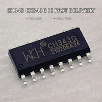 Circuit intégré CH343, livraison rapide, microcontrôleur, circuits imprimés, pilote USB WCH, prend en charge les emballages FPGA SOP16/ESSOP10/QFN16