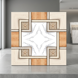 Carreaux de sol en céramique numérique semi-porcelaine 400x400mm, antidérapants, pour salle de bain intérieure - Product Image 6