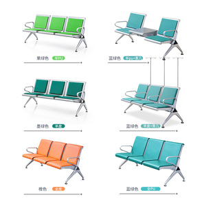 Sillas de espera Yijiahao de tres plazas, de acero laminado en frío con reposabrazos, para clínica médica, fila de sillas - Product Image 1