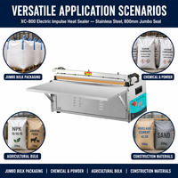 Machine de scellage thermique automatique électrique Xicang XC-800 en acier inoxydable 10m/min pour l'emballage commercial des aliments et des boissons