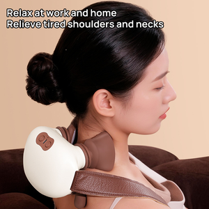 Alat Pijat Leher & Bahu Mini Logo Kustom Sentuhan Nyata Pemanas 3D Pijatan Kontrol Waktu Pereda Nyeri Tangan Relaksasi Hadiah Sempurna - Product Image 6