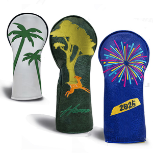Fundas de cuero PU para palos de golf de driver y fairway, al por mayor, OEM del fabricante - Product Image 4