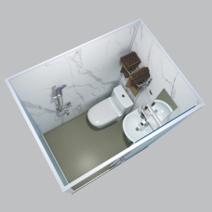 Salle <span class=keywords><strong>de</strong></span> bain modulaire préfabriquée 2026, vente chaude, salle <span class=keywords><strong>de</strong></span> bain intégrée, salle <span class=keywords><strong>de</strong></span> <span class=keywords><strong>douche</strong></span> en verre intégrée, kit <span class=keywords><strong>de</strong></span> pods préfabriqués, salle <span class=keywords><strong>de</strong></span> bain modulaire - Product Image 2
