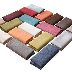 Tela de Lino y Algodón Grueso de Color Sólido, Material de Lona Resistente, Tela Decorativa Antipolvo para Sofá y Mantel DIY - Product Image 1