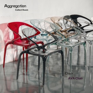 Chaise de salle à manger en acrylique transparent AVA, luxe léger, design italien haut de gamme, mobilier d'intérieur Roche Bobois - Product Image 4
