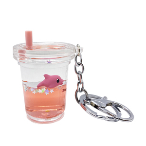 Cadeaux mignons, animal de dessin animé, bébé, tasse à thé au lait liquide flottante, flotteur d'eau en acrylique, porte-clés <span class=keywords><strong>Pikacu</strong></span> Boba - Product Image 3
