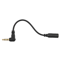 3.5mm 3 pôles TRS femelle à 4 pôles TRRS mâle 90 degrés angle droit adaptateur de Microphone câble Audio stéréo Mic convertisseur pour téléphone