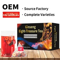 Thé aux huit trésors pour la santé masculine, sachets de thé au maca, au ginseng et aux mûres, 150 g, amélioration naturelle de la vitalité, santé reproductive masculine