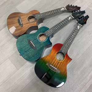 Ukelele de Concierto de 23 Pulgadas, Tapa de Caoba Sólida, Acabado Brillante, 4 Cuerdas, Guitarra Hawaiana Pequeña, OEM ODM - Product Image 3