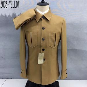 2025 modesto traje de negocios Premium de alta calidad para hombre primavera manga larga Top pantalones conjunto de dos piezas trajes de boda para hombres <span class=keywords><strong>M169</strong></span> - Product Image 5