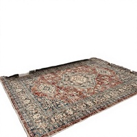 Tapis persan vintage antidérapant, lavable, résistant à l'usure, tapis de sol doux pour salon, chambre, entrée, décoration intérieure