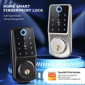 Tuya Deadbolt Lock Home Smart Fingerprint Lock Suitable For Hotel Apartment Management
