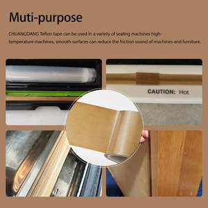 Cinta autoadhesiva de PTFE de un solo lado de alta calidad, tela resistente al calor, Material de enmascaramiento, corte acrílico sensible a la presión - Product Image 3