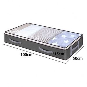 <b>Large</b> Capacity Fabric Blanket Organizer <b>Storage</b> <b>Baskets</b> With Detachable Design for Underbed Drawers and Clothes <b>Storage</b> - Product Image 3