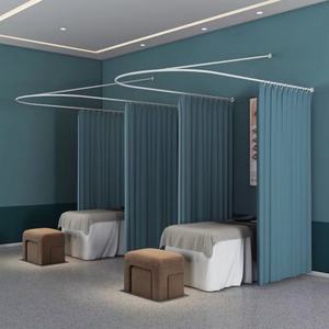 Cortina de Separación para Salón de Belleza, Cortina de Soporte Largo en Forma de U, Cortina Opaca para Camilla de Belleza - Product Image 4