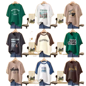 เสื้อยืดผู้หญิงไซส์ใหญ่คุณภาพสูง แขนสั้น สีพื้น พิมพ์ลายได้ตามต้องการ ทรงหลวม ใส่ได้หลายโอกาส ระบายอากาศดี ผ้าทอ โลโก้ 3 มิติ - Product Image 3