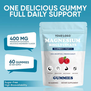 Gummies de bisglycinate de magnésium à absorption élevée avec glycinate de magnésium chélaté pour le soutien du sommeil et la réduction du stress avant le <span class=keywords><strong>coucher</strong></span> - Product Image 1