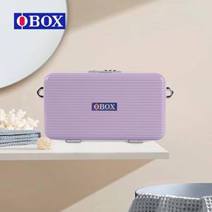 Boîte à bijoux Obox, grande capacité, étanche, portable, avec compartiment à fermeture éclair, design couleur macaron - Product Image 4