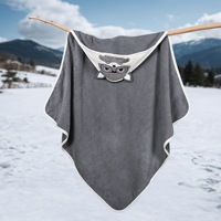 Serviette de bain à capuche pour bébé de qualité supérieure 100% coton, cape pour nouveau-né, super absorbante