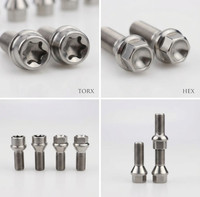 Vis à tête Torx/hexagonales externes, boulons de roue automobiles haute résistance, boulons de roue en alliage