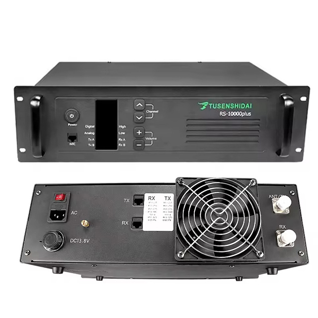 Custom TSSD 10000plus 25w 45w Analog Radio Basic Station Vehicle Mounted Booster Optional UHF VHF Tri Band Wireless Dmr Repeater