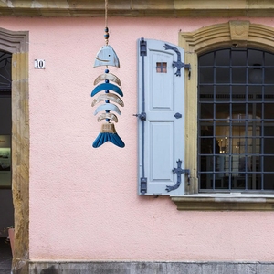 Gran Decoración de Pared de Madera Vintage con Diseño de Pez Tallado y Patrón Animal Moderno, Ideal para Graduaciones y Bodas, Atrae la Buena Suerte - Product Image 5