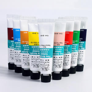 <span class=keywords><strong>Winsor</strong></span> & <span class=keywords><strong>Newton</strong></span>, 12/18/24 colores, 10ml, tubo de aluminio profesional para artistas, juego de pintura de color acrílico para suministros de arte - Product Image 1