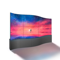Layar Iklan Fleksibel Tipis Berwarna Penuh Kustom dengan Layar Lengkung OLED Video Wall
