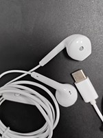 Earphone In-Ear Digital Putih Tipe-C Berkabel, Peredam Kebisingan Aktif (ANC), Bahan TPE, Barang Siap Kirim Pabrik, Produsen Langsung