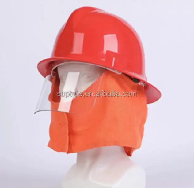 Устойчивый к высоким температурам шлем пожарного оранжевого леса с козырьком из Китая