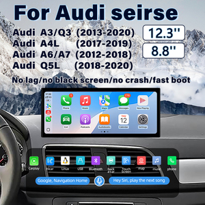 Écran sans fil CarPlay LNIUX 8.8/12.3 pouces, lecteur DVD de voiture, navigation GPS, autoradio, CarPlay <span class=keywords><strong>Audi</strong></span> A3/Q3/A4/A6/A7/Q5L 12-20 - Product Image 1