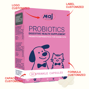 แคปซูล<span class=keywords><strong>น</strong></span>้ำมั<span class=keywords><strong>น</strong></span>ปลาแซลมอ<span class=keywords><strong>น</strong></span>อลาสก้า OEM ผสมโปรไบโอติกและพรีไบโอติก สำหรับสัตว์เลี้ยง (แมวและสุ<span class=keywords><strong>น</strong></span>ัข) - บำรุงผิวหนังและข<span class=keywords><strong>น</strong></span> ดูดซึมเร็ว - Product Image 2