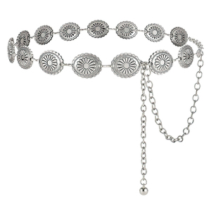 Cinturón Western Concho para Mujer, Cadena Dorada, Estilo Vaquero Bohemio para Vestidos, Jeans y Conciertos <span class=keywords><strong>Country</strong></span> - Product Image 2