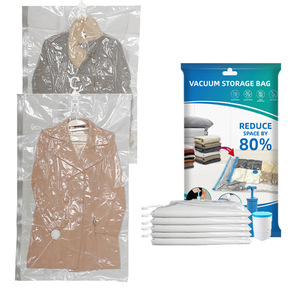 スペース節約クローゼット寝具セット用空気真空吊り収納バッグ再利用可能 - Product Image 6