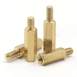 Perno Hexagonal M3M4*6x8x10x16x18x22x28x40x60x100+<span class=keywords><strong>6</strong></span>+8+<span class=keywords><strong>10</strong></span>, Columna de Cobre de Cabeza Única, Grado 4.8, Modelo 04 - Product Image 4