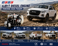 Moteur diesel Iszu 4JA1 4JA1T 4JB1 4JB1T 68kw 3600rpm pour pick-up et camionnette légère - Vente flash