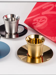 कस्टम बनाया गया 80 मिलीलीटर/160 मिलीलीटर डबल दीवार स्टेनलेस स्टील यात्रा मग इटैली फैक्टरी उपहार कप के लिए कॉफी थर्मल कप - Product Image 3