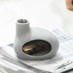 Quemador de Incienso Aromático de Porcelana para Palo Santo, Mini Chimenea Roja, Naranja y Marrón para Palo Santo y Varillas - Product Image 2