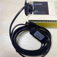 Cable de Descarga Original Mitsubishi USB-SC09-FX para Programación de PLC (FX3U/1N/2N) - Automatización y Uso Industrial