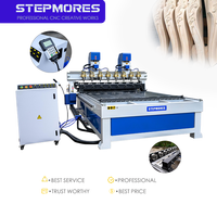 Routeur CNC multi-broches 2030 pour le bois, machine de découpe et de gravure 3D rotative 4 axes, moteur Syntec/RichAuto pour canapé et chaise en bois
