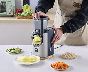 7 में 1 इलेक्ट्रिक सलाद निर्माता सर्पिल पनीर ग्रेटर फूड स्लिसर वेजी डिसर रोटरी सब्जी हेलीकॉप्टर कटर - Product Image 3