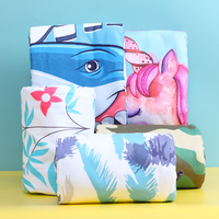 Peignoir de bain à capuche en microfibre éponge pour adulte, poncho de surf et de plage