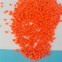 Usine en gros pp pe colonnaire particules orange colorant plastique couleur maître granules