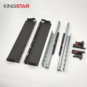 Boîte à tiroirs en acier laminé à froid KINGSTAR Q235, capacité de charge de 35 kg, système de tiroirs mince H20 1,5 mm, facile à installer - Product Image 2