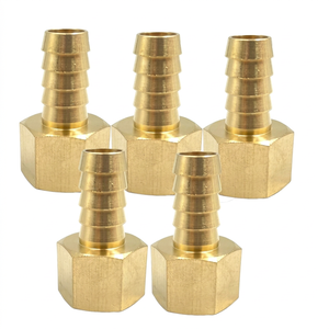 Conector de latón para manguera, adaptador NPT macho de 1/2 pulgada, cabeza hexagonal forjada, baja presión, equivalente a OEM/ODM para suministro de agua en plomería - Product Image 1