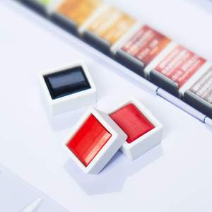 Ensemble de peinture aquarelle solide professionnel de 12, 24, 36, 48 couleurs avec boîte portable pour l'art, l'artisanat, la peinture DIY - Product Image 2