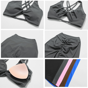 Yoke Wholesale High Quality Lightweight Seamless Workout Suit Running Sportswear Yoga Bra <strong>Flare</strong> <strong>Leggings</strong> Women's Clothing Gym - Product Image 2
