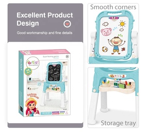 <span class=keywords><strong>Pizarra</strong></span> de dibujo inteligente con soporte, tableta magnética de plástico unisex para niños - Product Image 4